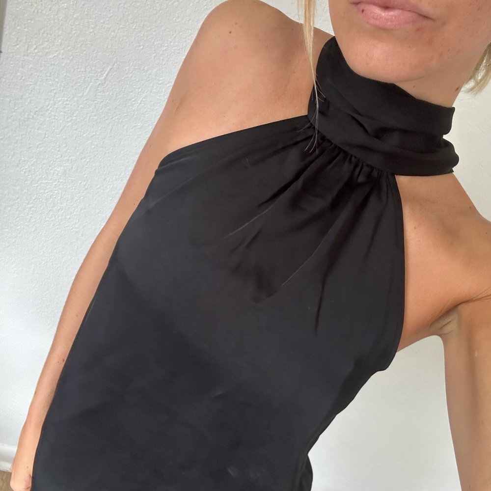 A NEW DAY Black Halter Top